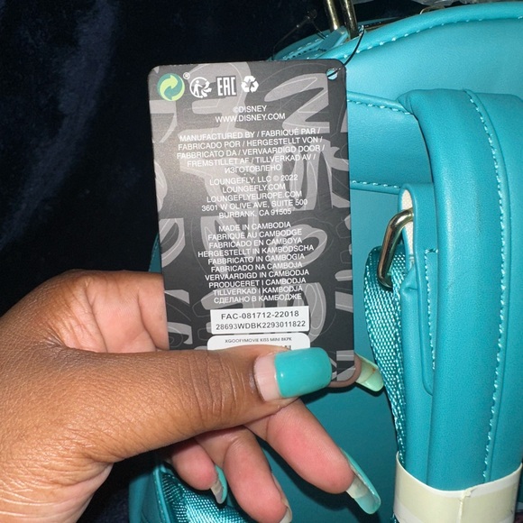 Loungefly Teal and White Backpack - Picture 4 of 5